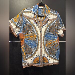 Sandro Multicolor Paisley Casual Shirt